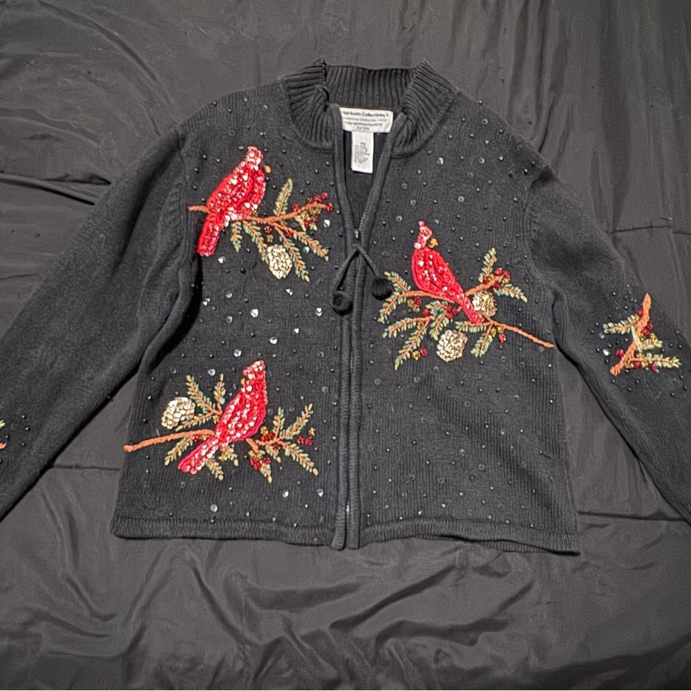 Heirloom collectibles 2004 Cardinal Cardigan Sweater